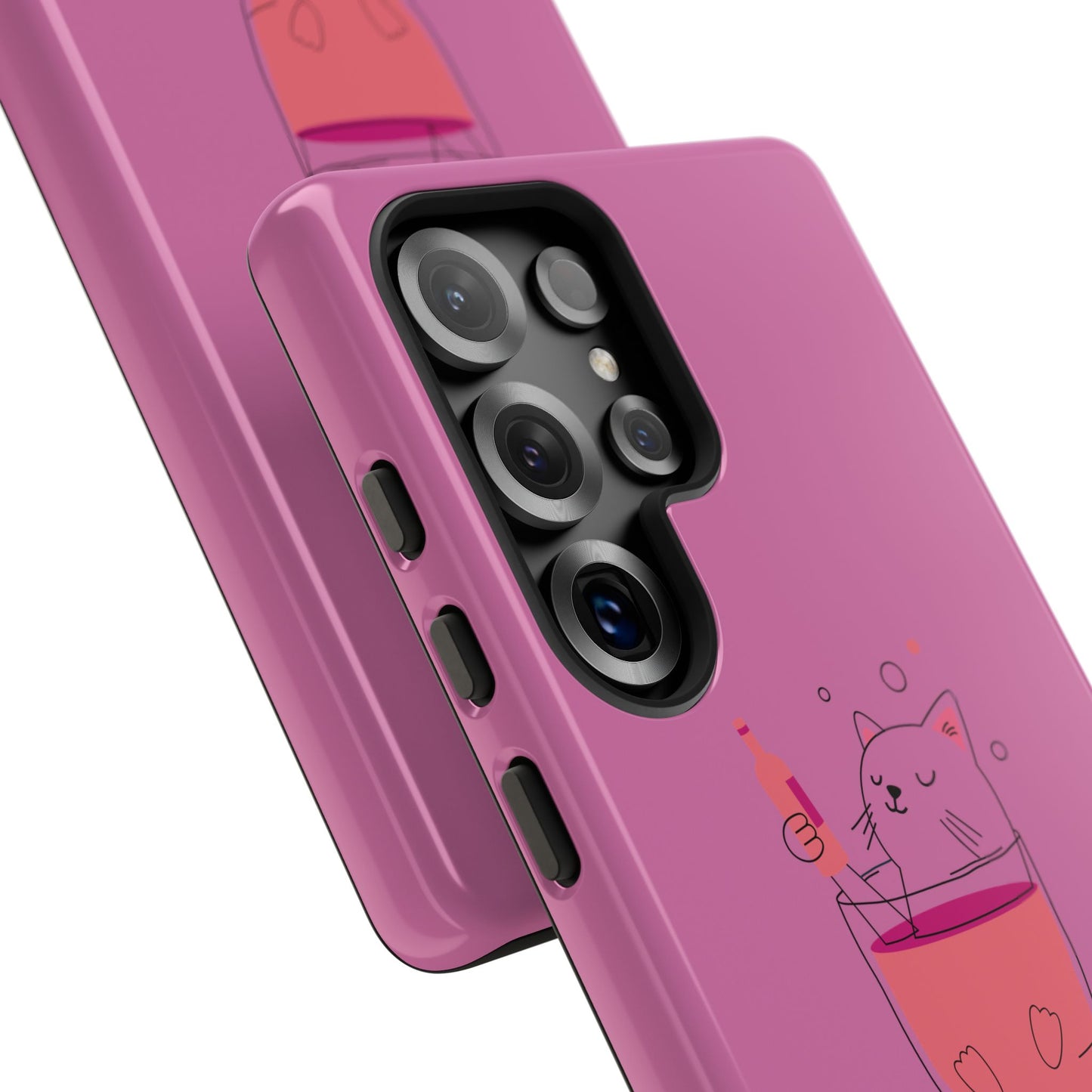 Cute Cat Phone Case, Tough iPhone Case, Cat Lovers Gift, Fun Phone Accessories, Pet Lover's Must-Have, Quirky Cat Art Design