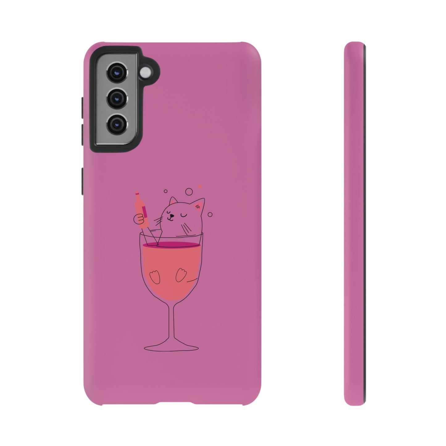 Cute Cat Phone Case, Tough iPhone Case, Cat Lovers Gift, Fun Phone Accessories, Pet Lover's Must-Have, Quirky Cat Art Design