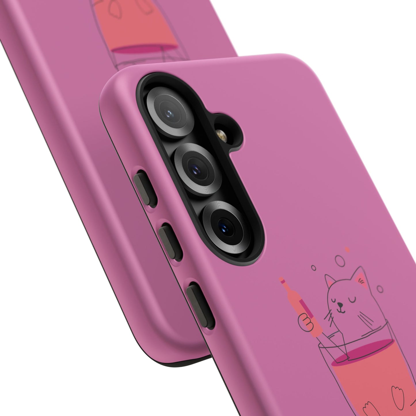 Cute Cat Phone Case, Tough iPhone Case, Cat Lovers Gift, Fun Phone Accessories, Pet Lover's Must-Have, Quirky Cat Art Design