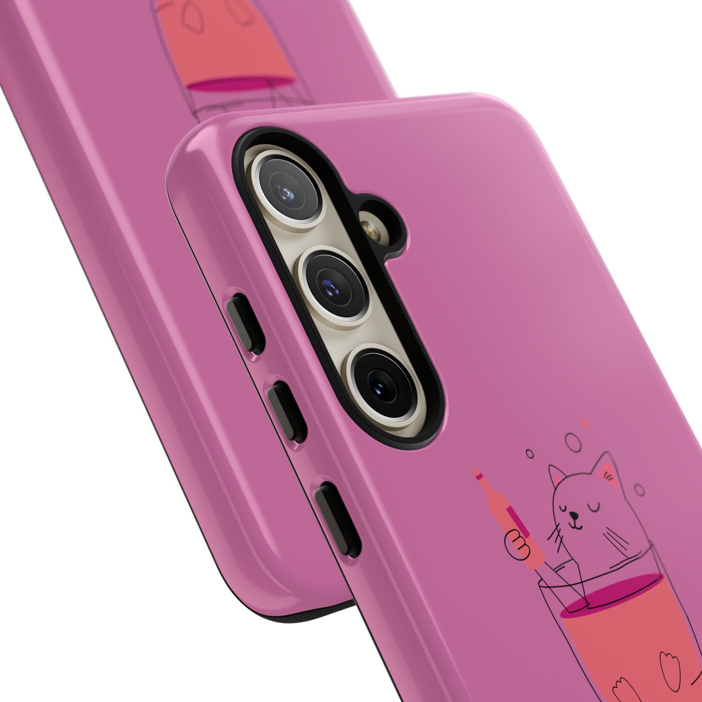 Cute Cat Phone Case, Tough iPhone Case, Cat Lovers Gift, Fun Phone Accessories, Pet Lover's Must-Have, Quirky Cat Art Design