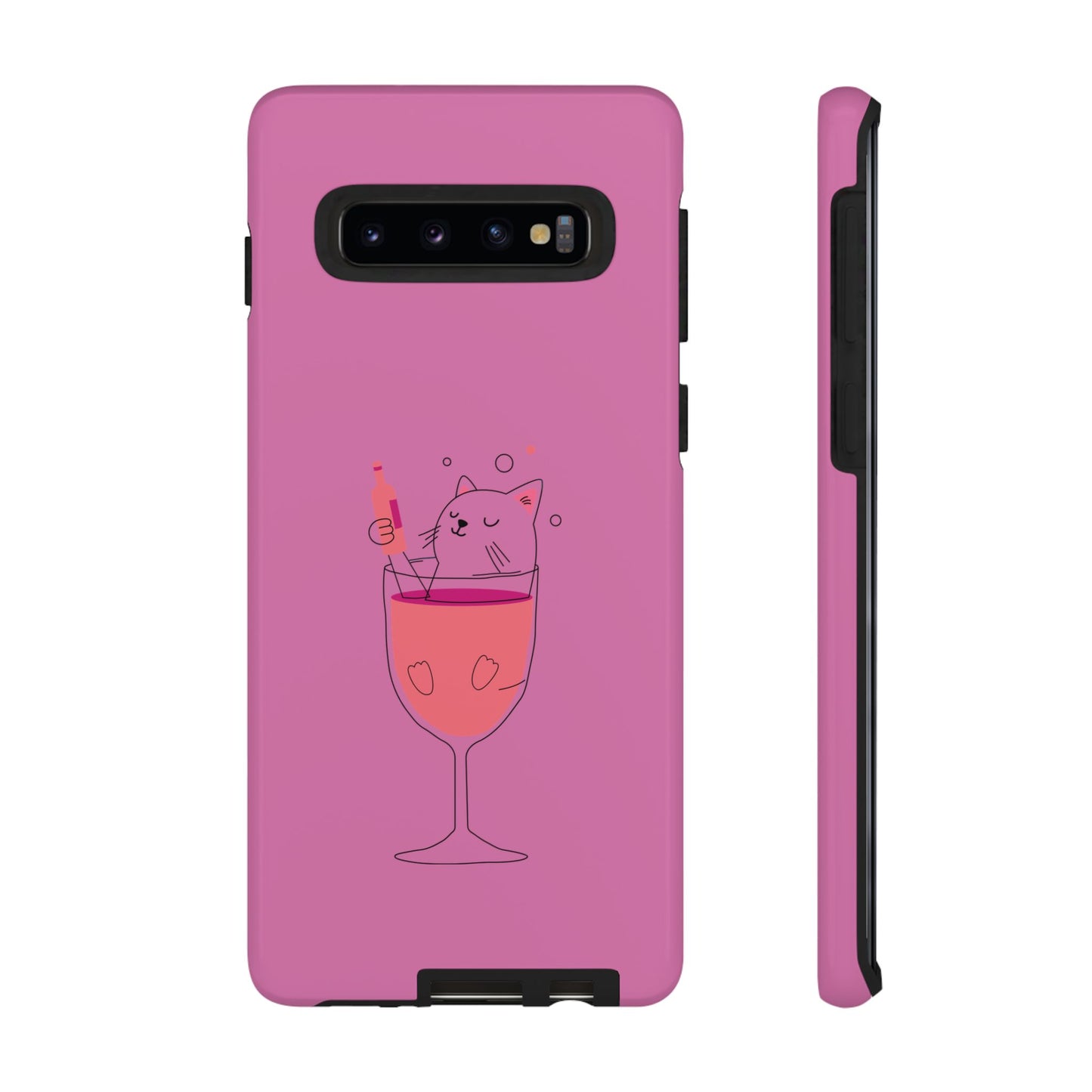 Cute Cat Phone Case, Tough iPhone Case, Cat Lovers Gift, Fun Phone Accessories, Pet Lover's Must-Have, Quirky Cat Art Design