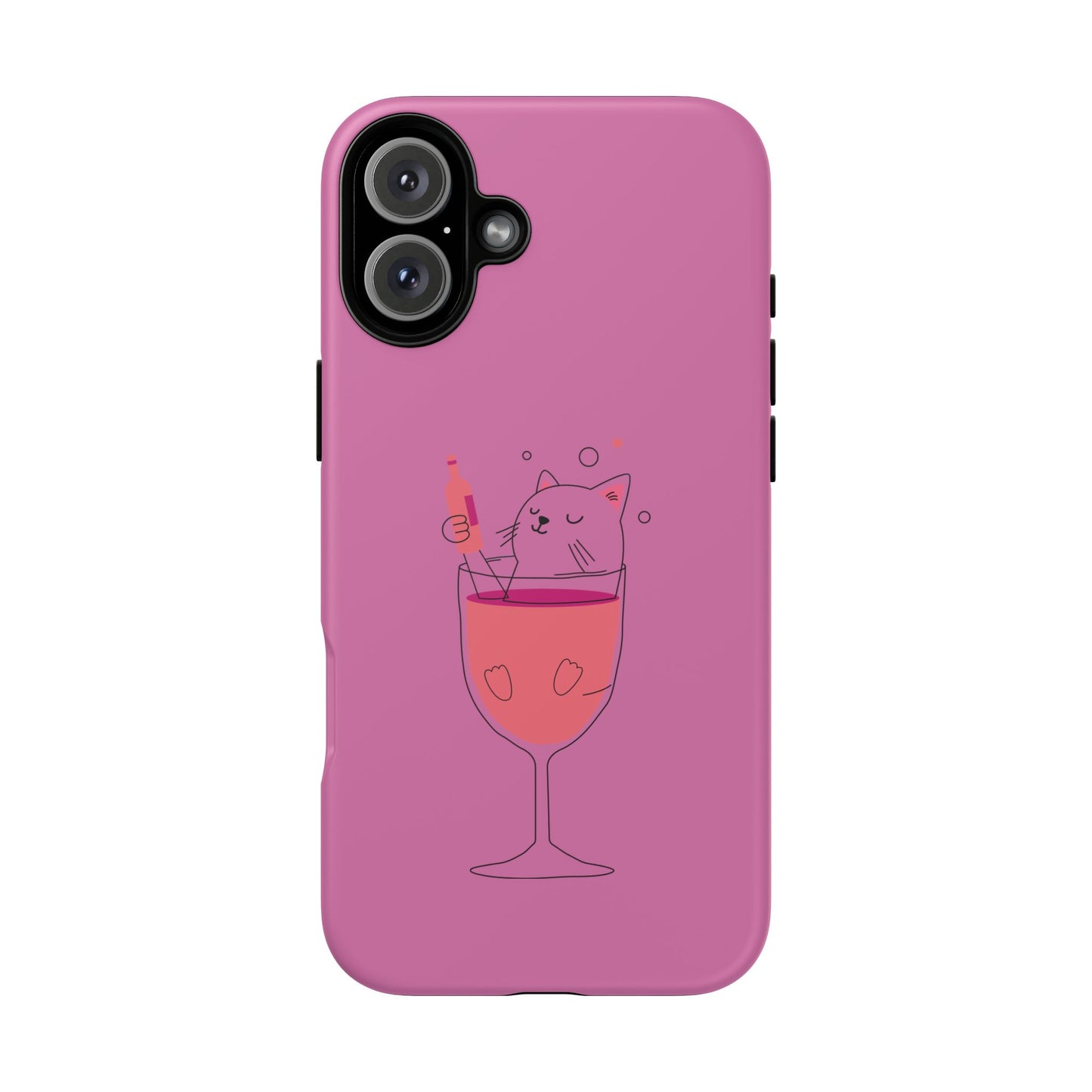 Cute Cat Phone Case, Tough iPhone Case, Cat Lovers Gift, Fun Phone Accessories, Pet Lover's Must-Have, Quirky Cat Art Design