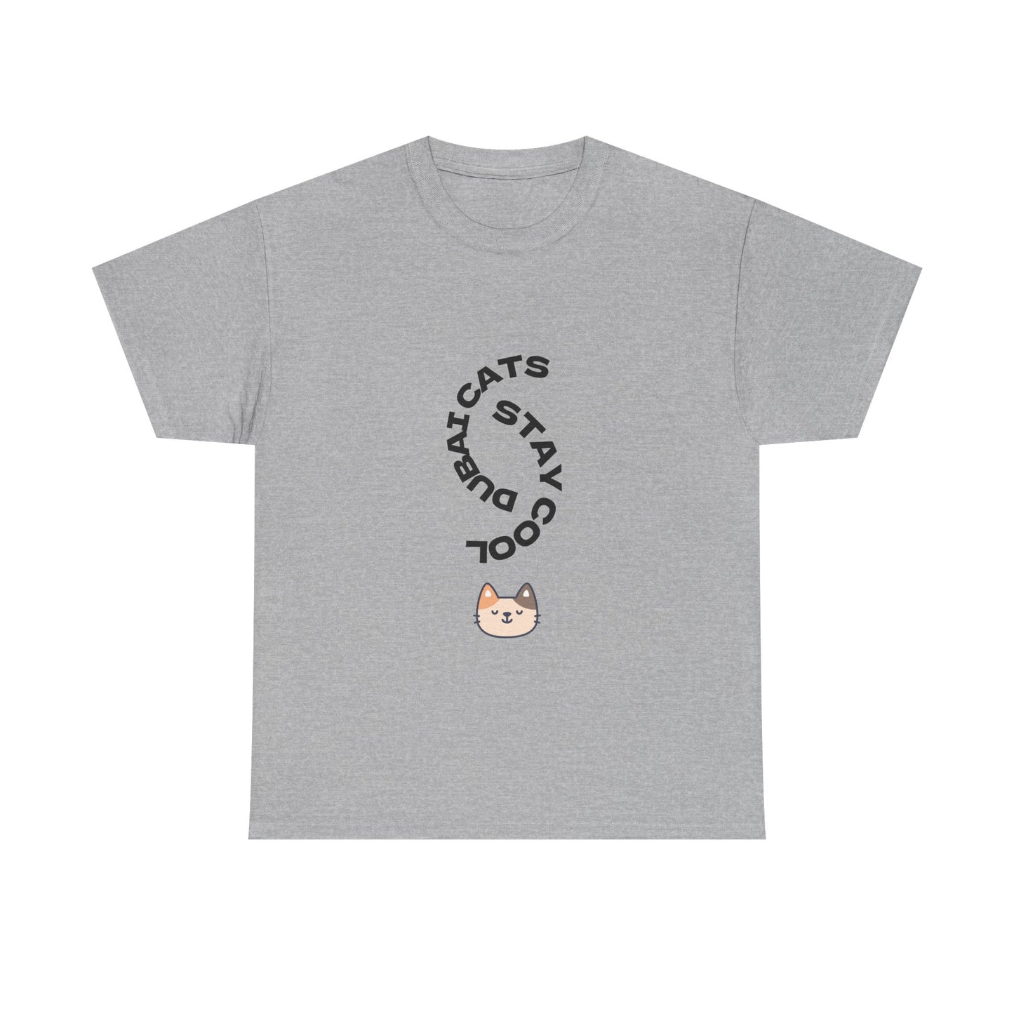 Cool Cats Unisex Tee – Stay Pawsitive Cotton T-Shirt, Cat Lover Gift, Cute Animal Apparel, Fun Pet Shirt, Everyday Wear