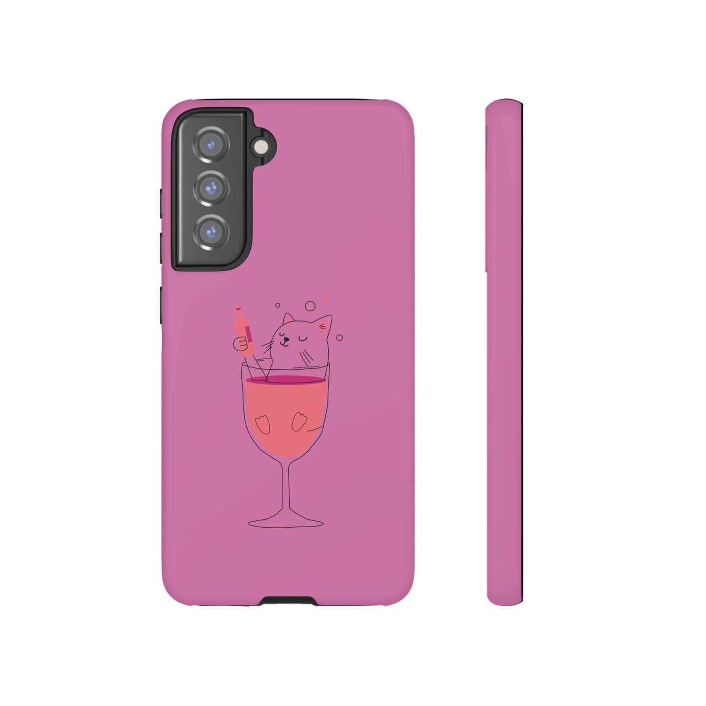 Cute Cat Phone Case, Tough iPhone Case, Cat Lovers Gift, Fun Phone Accessories, Pet Lover's Must-Have, Quirky Cat Art Design
