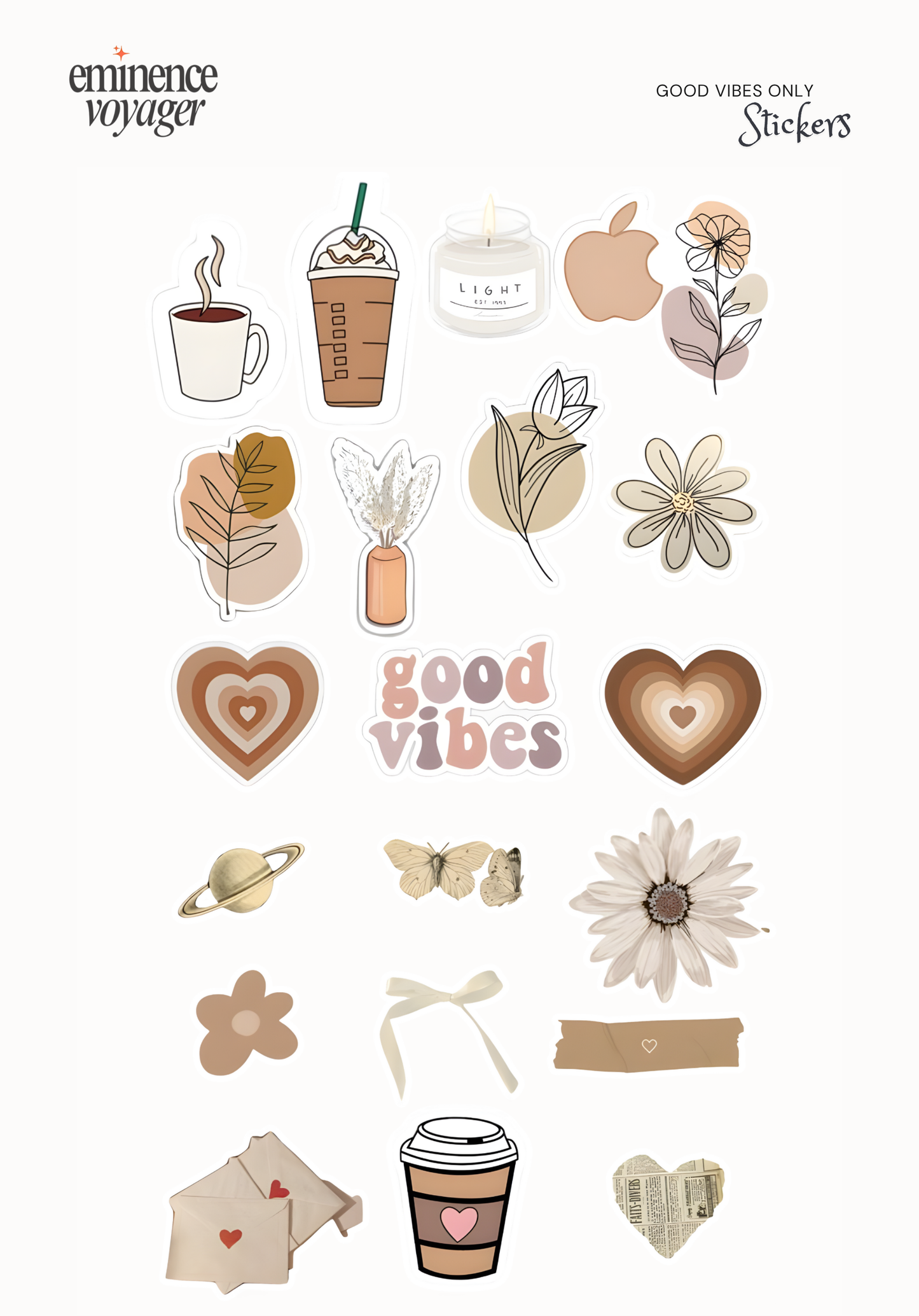 Good Vibes Only Stickers | Eminence Voyager Stickers