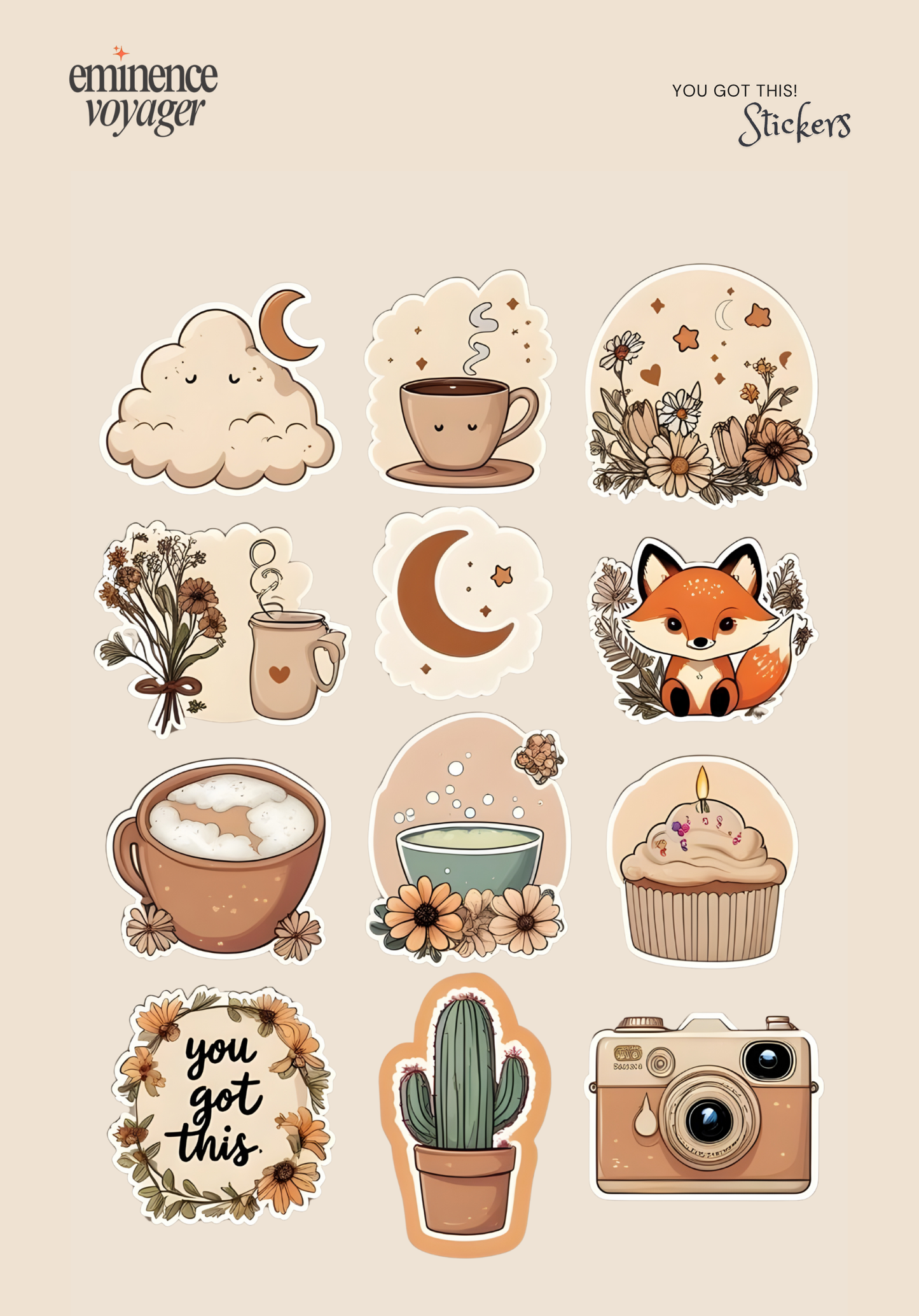 You Got This! Stickers | Eminence Voyager Stickers