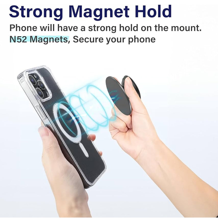 Kiss Emoji Magnetic Phone Grip, Wireless Charging and Adapter Ring