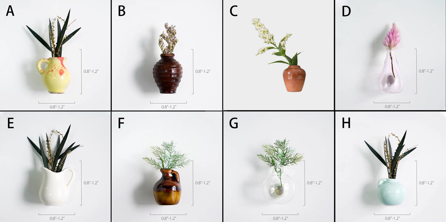 Mini Magnetic Vase – Tiny Ceramic & Glass Vases