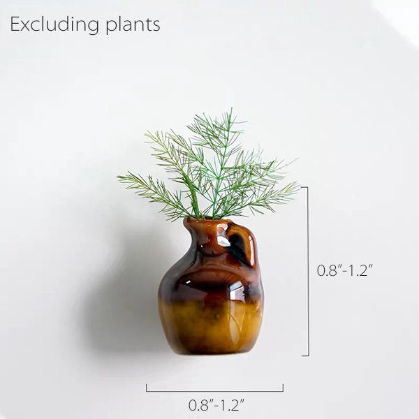 Mini Magnetic Vase – Tiny Ceramic & Glass Vases