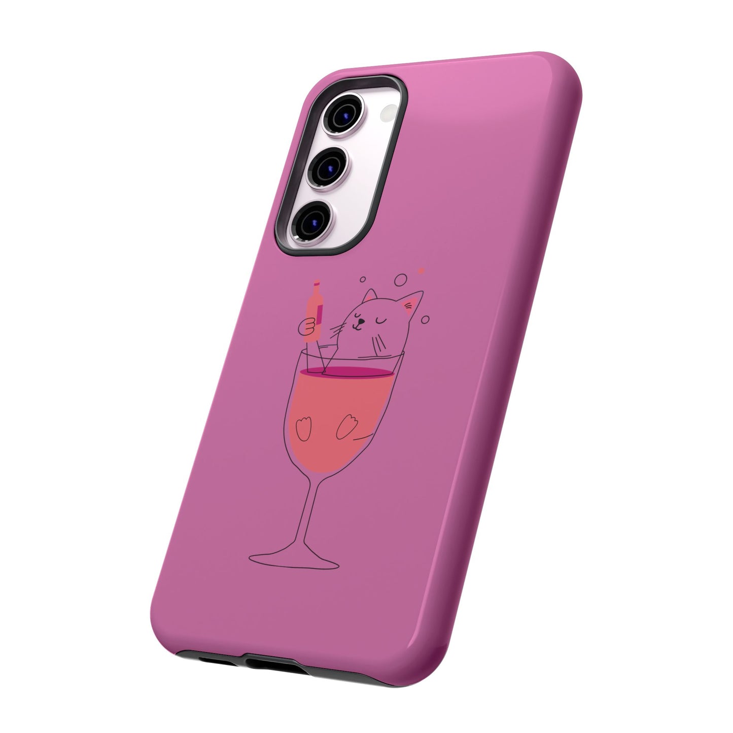 Cute Cat Phone Case, Tough iPhone Case, Cat Lovers Gift, Fun Phone Accessories, Pet Lover's Must-Have, Quirky Cat Art Design