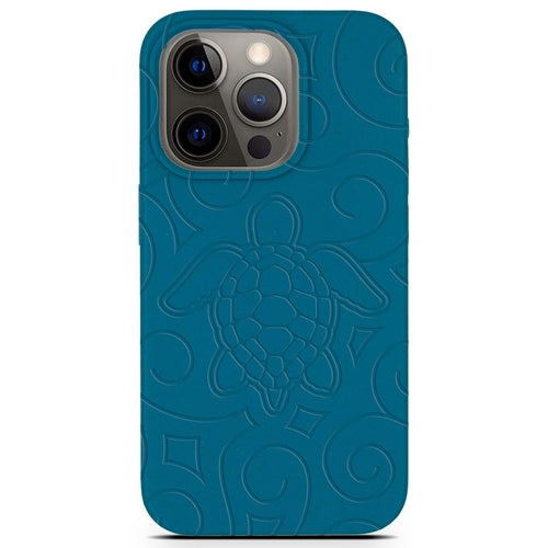 Ocean Turtle -  Biodegradable iphone case - Blue and Black | All iPhone Models
