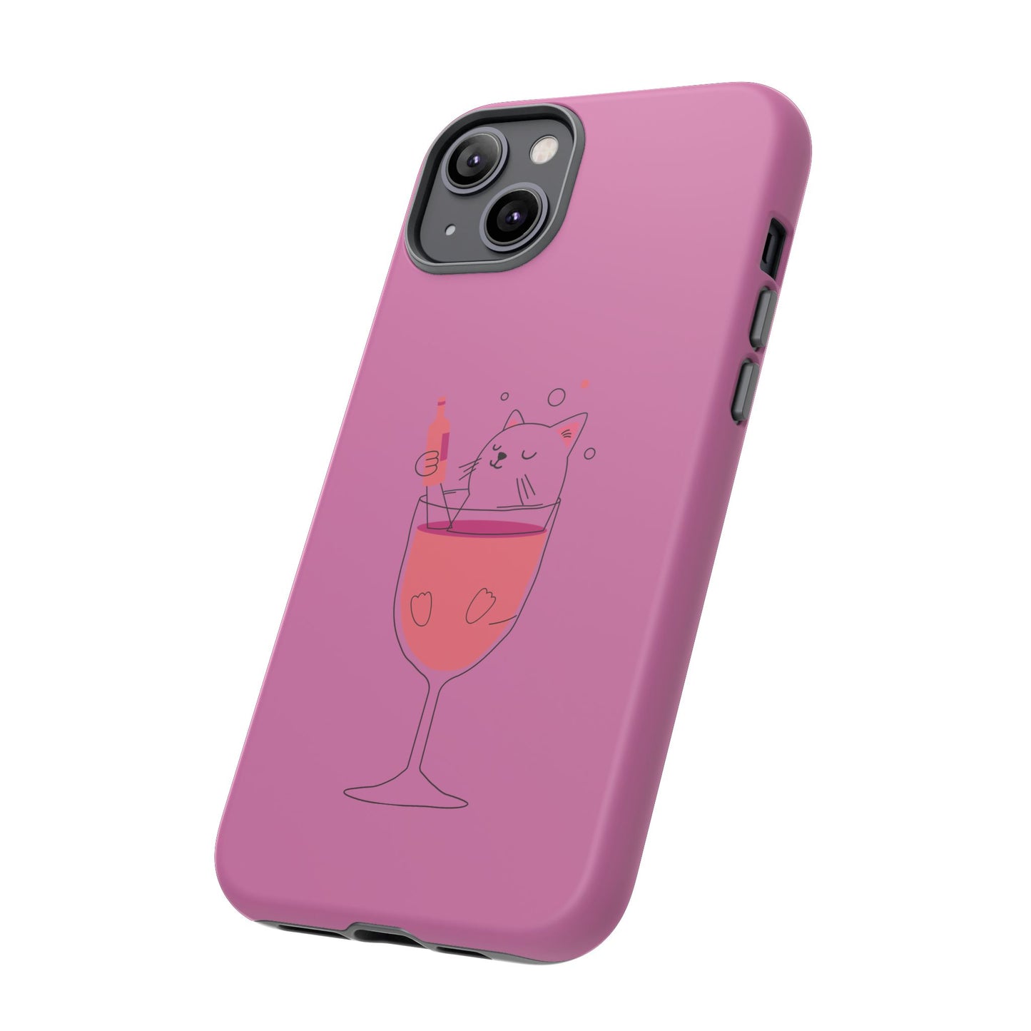 Cute Cat Phone Case, Tough iPhone Case, Cat Lovers Gift, Fun Phone Accessories, Pet Lover's Must-Have, Quirky Cat Art Design