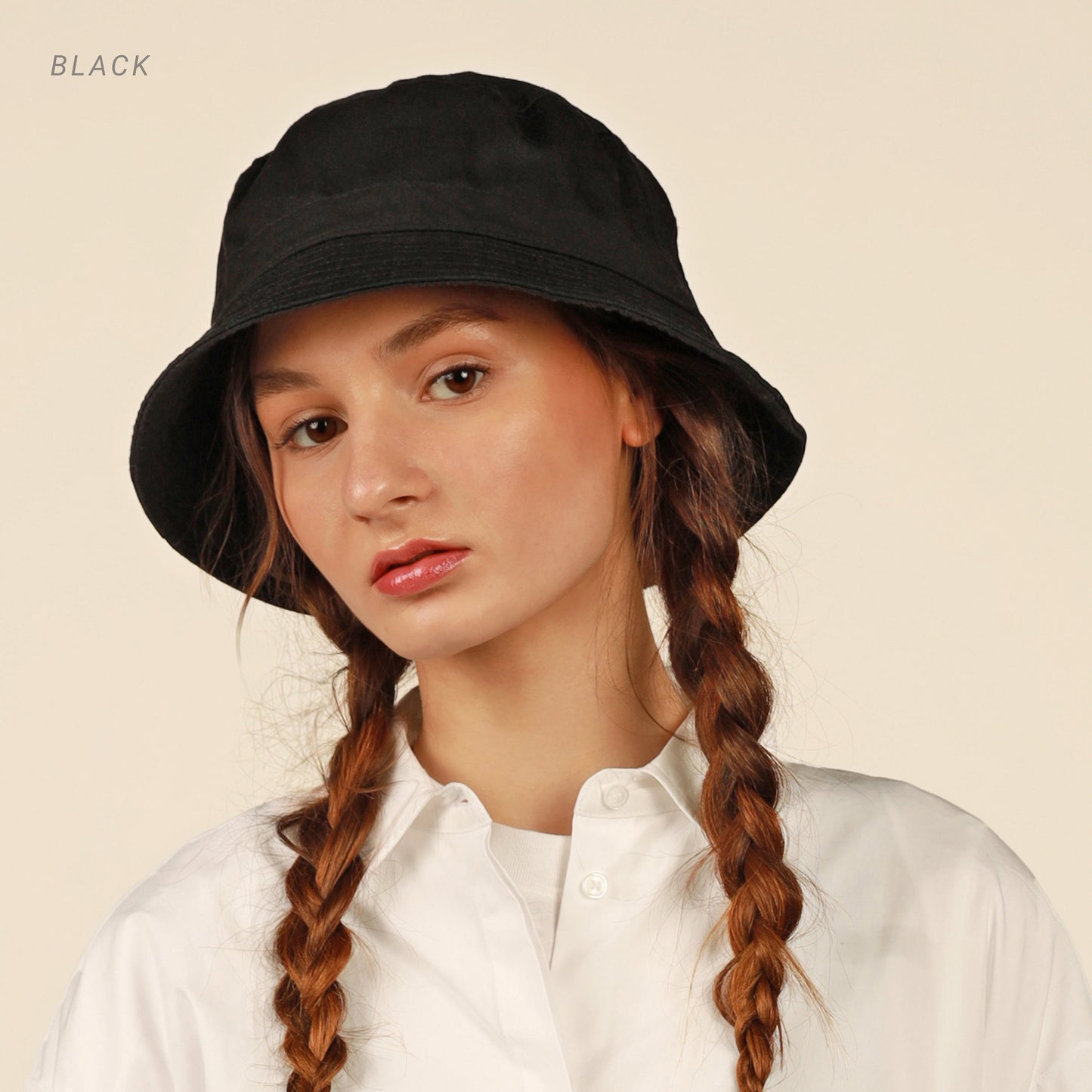 Classic Washed Cotton Bucket Hat – Unisex Canvas Sun Hat