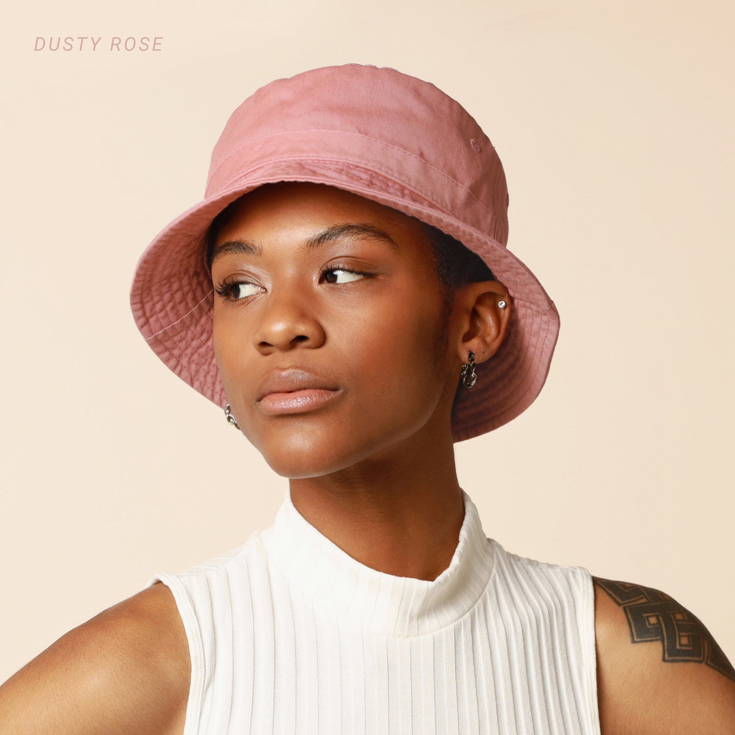 Classic Washed Cotton Bucket Hat – Unisex Canvas Sun Hat