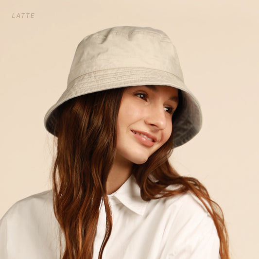 Classic Washed Cotton Bucket Hat – Unisex Canvas Sun Hat