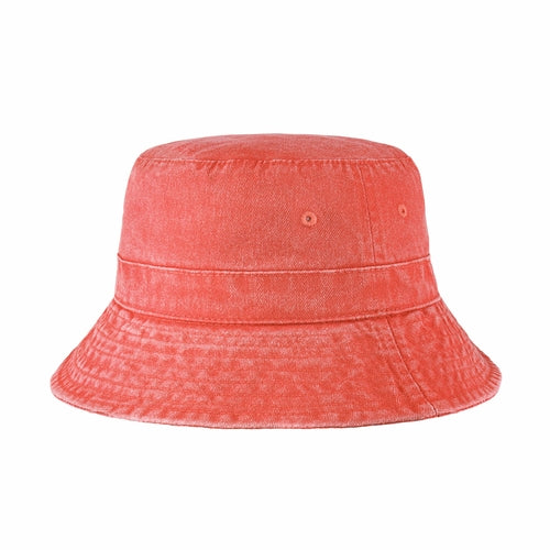 Classic Washed Cotton Bucket Hat – Unisex Canvas Sun Hat