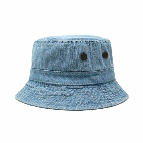 Classic Washed Cotton Bucket Hat – Unisex Canvas Sun Hat