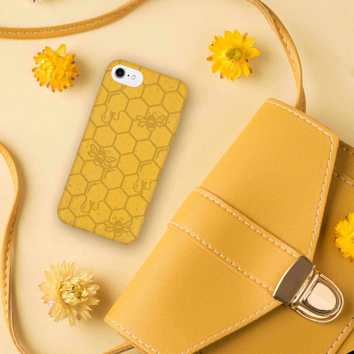 Honey Bee -  Biodegradable iphone cases - Yellow, Orange and Black | All Models