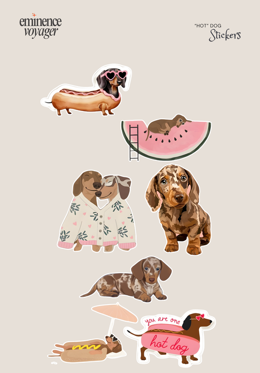 "Hot" Dog Stickers | Eminence Voyager Stickers