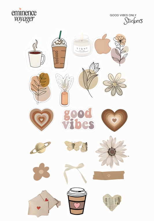 Good Vibes Only Stickers | Eminence Voyager Stickers