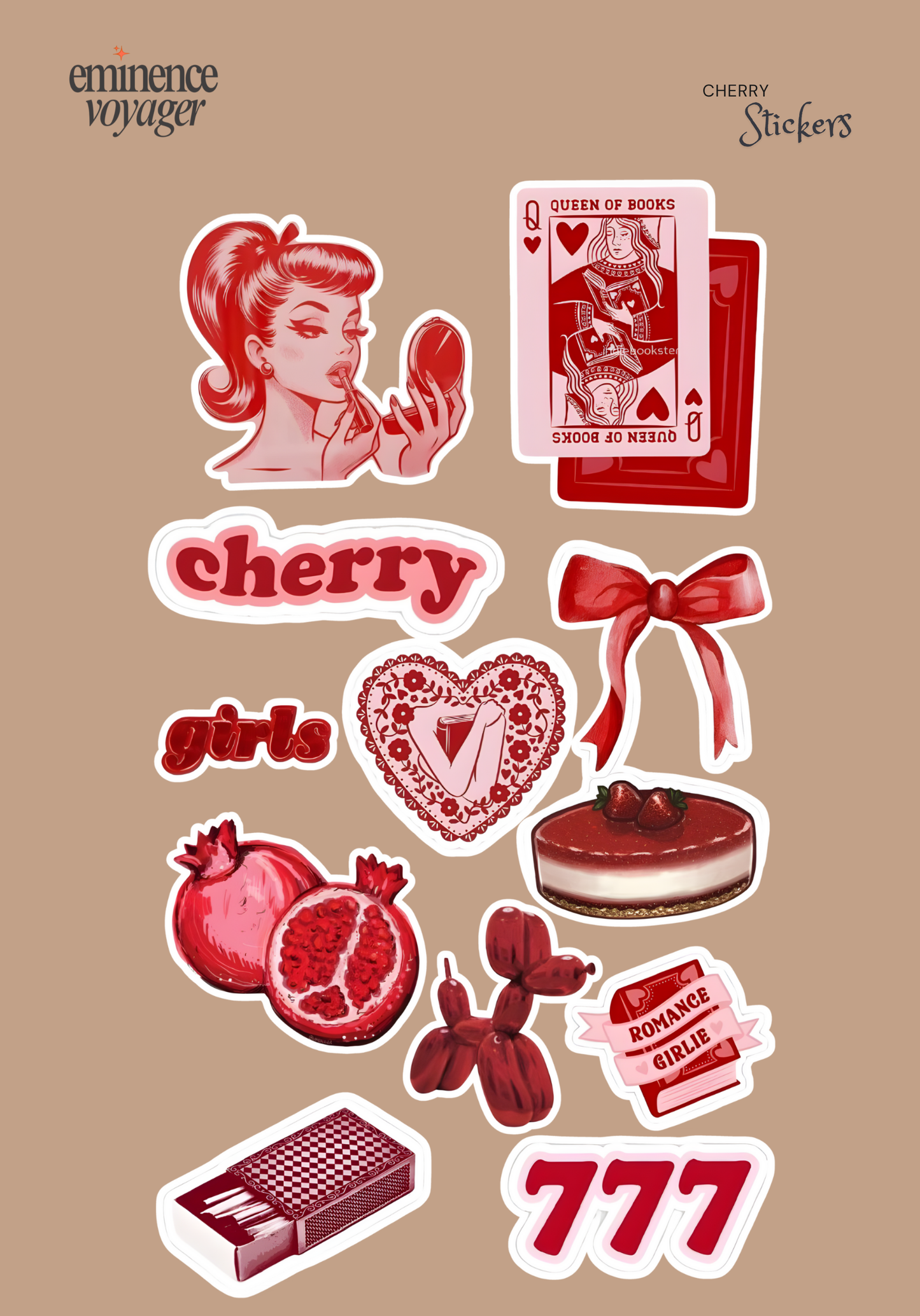 Cherry Stickers | Eminence Voyager Stickers