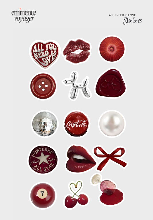 All I Need Is Love Stickers | Eminence Voyager Stickers
