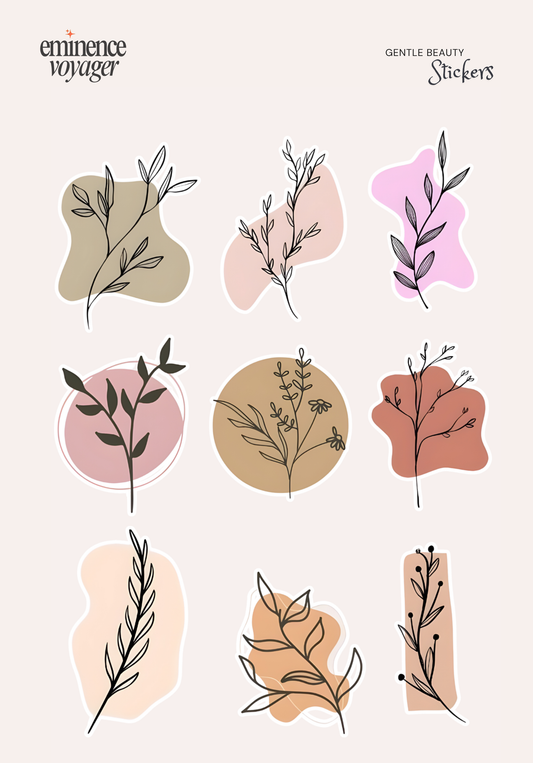 Gentle Beauty Stickers | Eminence Voyager Stickers