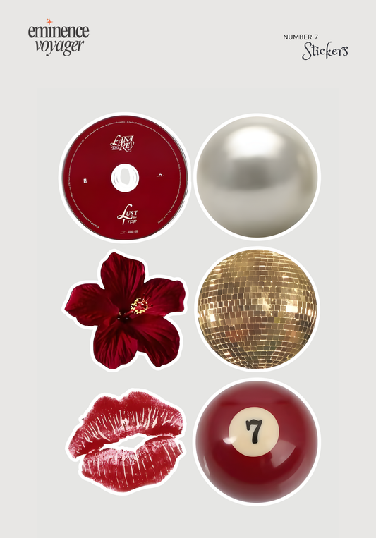 Number 7 Stickers | Eminence Voyager Stickers