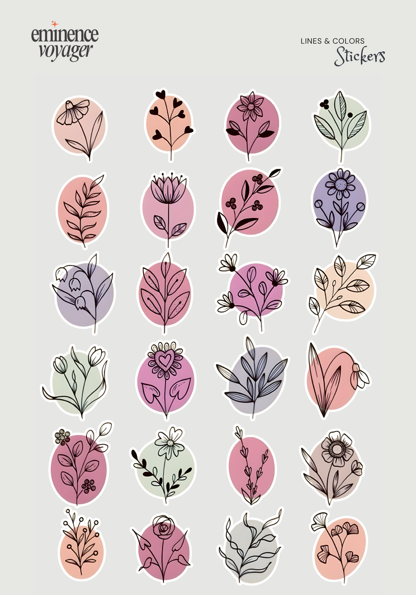 Lines & Colors Stickers | Eminence Voyager Stickers