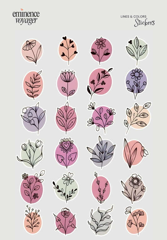 Lines & Colors Stickers | Eminence Voyager Stickers