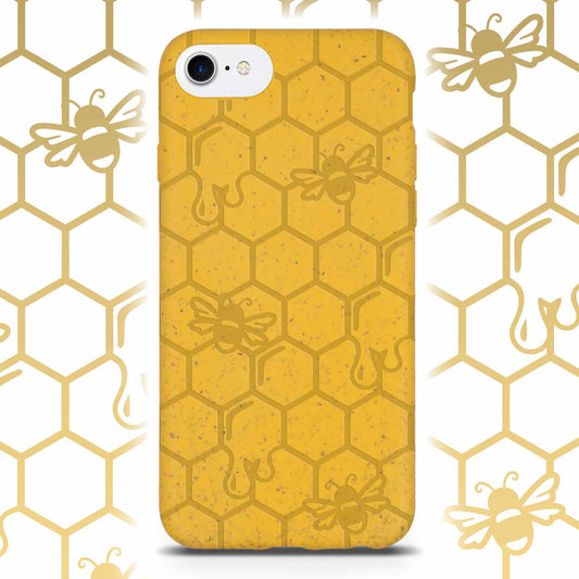 Honey Bee -  Biodegradable iphone cases - Yellow, Orange and Black | All Models
