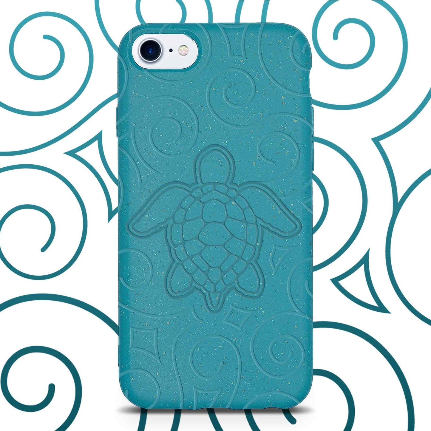 Ocean Turtle -  Biodegradable iphone case - Blue and Black | All iPhone Models