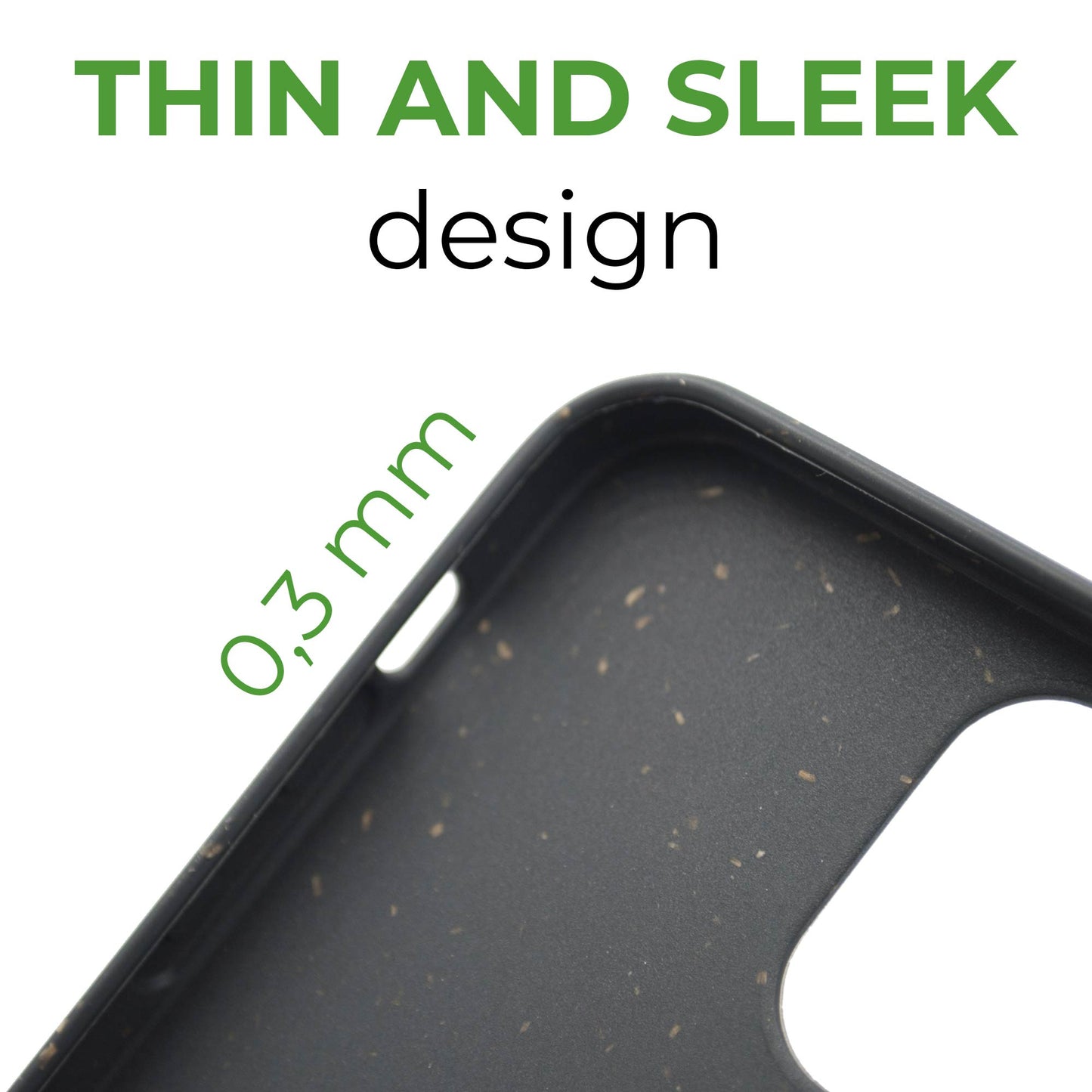Biodegradable phone case - Black | All iPhone Models