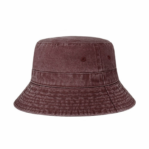Classic Washed Cotton Bucket Hat – Unisex Canvas Sun Hat
