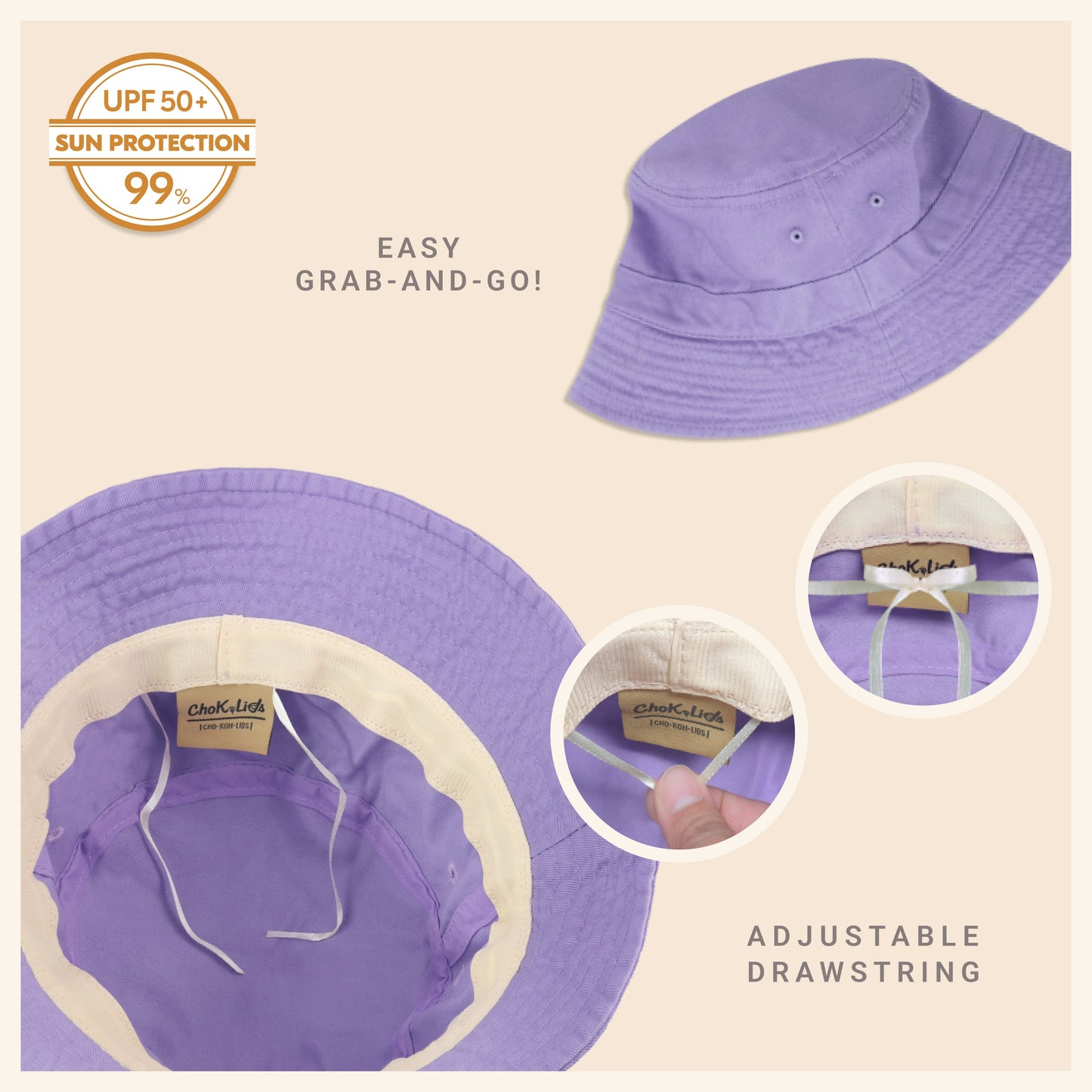 Classic Washed Cotton Bucket Hat – Unisex Canvas Sun Hat