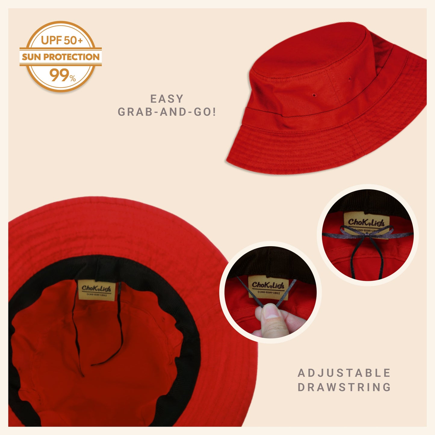 Classic Washed Cotton Bucket Hat – Unisex Canvas Sun Hat