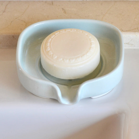 Self-Draining Porcelain Soap Dish | Bathroom Accessories