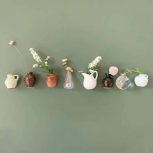 Mini Magnetic Vase – Tiny Ceramic & Glass Vases