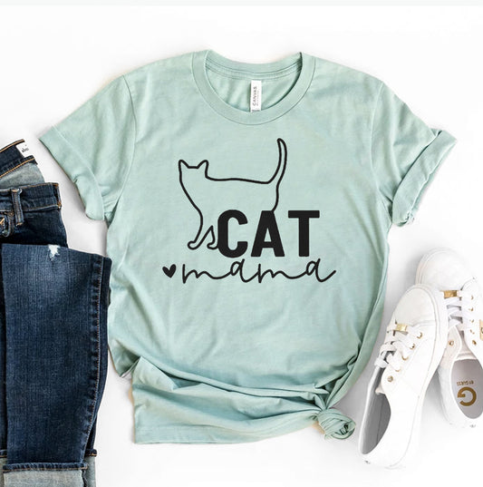 cat mama t-shirt